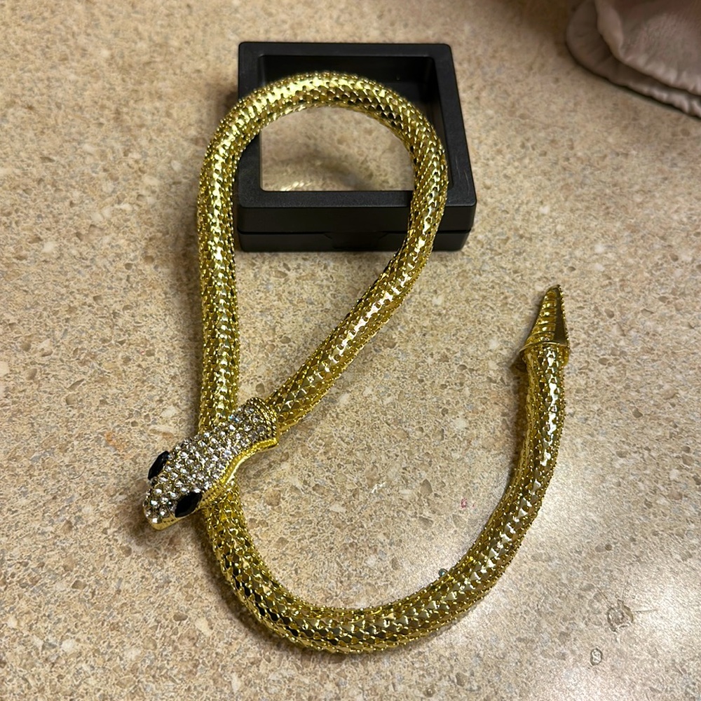 BVLGARI TYPE Individualized hip-hop style exaggerated snake necklace